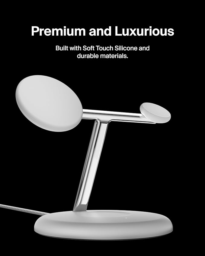 Belkin MagSafe-Compatible 3-in-1 Wireless Charger Stand 15W - Image 6
