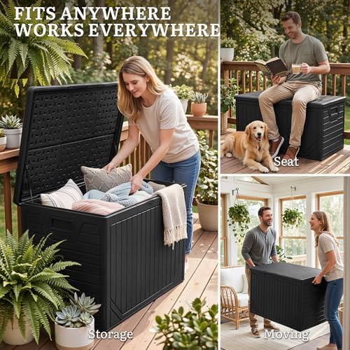 yitahome xxl 230 gallon extra large outdoor deck, front angle view