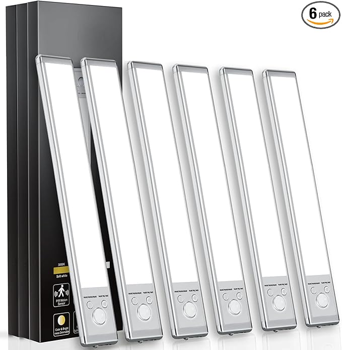 Under Cabinet Lights, 88 LED Operated Motion Sensor Light Indoor, 2200mAh USB by SOUL+LINK