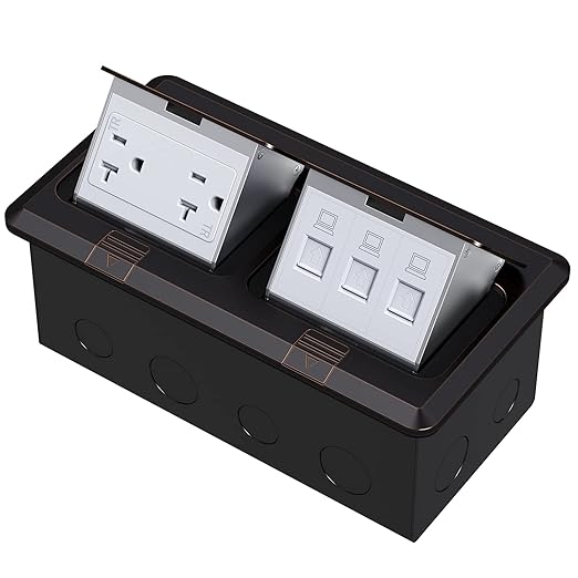 Dual Pop-Up Floor Box Electrical Kit… by KYHSHJ