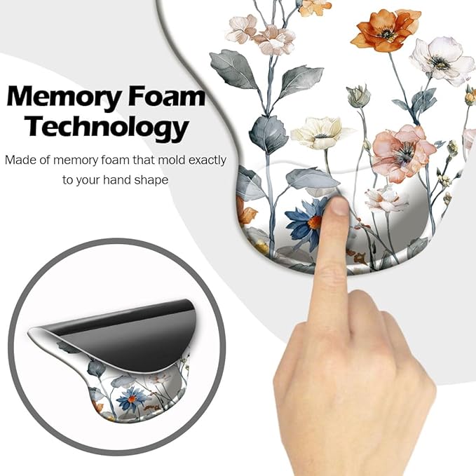 Ergonomic Mouse Pad with Wrist Support, Mouse Pad with Wrist Rest and Coaster - Image 4
