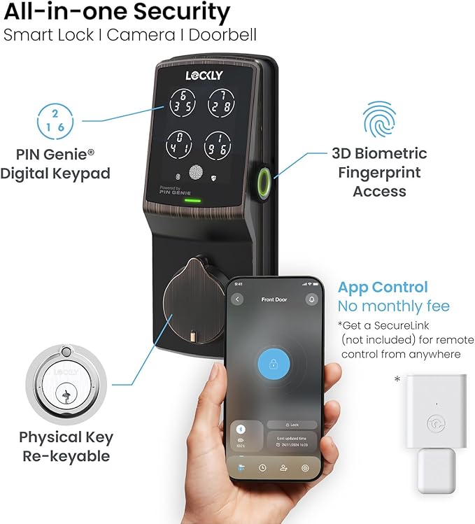 Lockly Secure Plus, Keyless Entry Door Lock, Smart Locks - Image 6