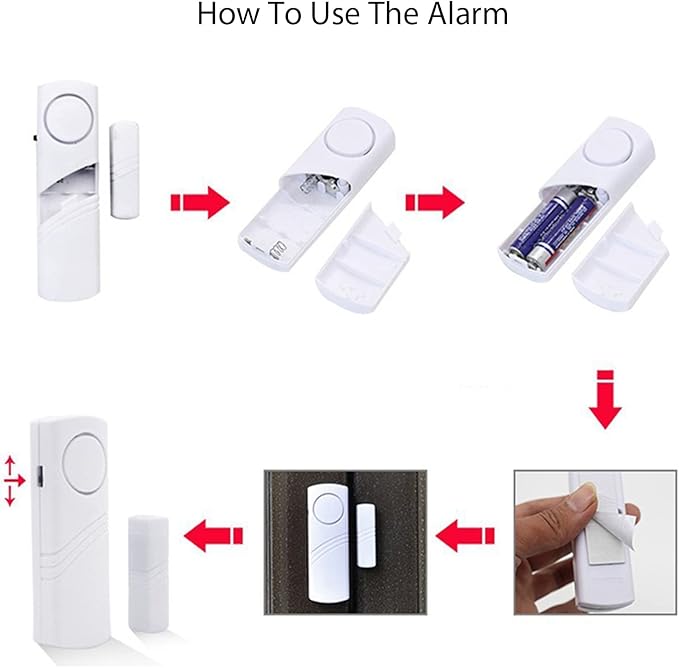 Door Window Alarm, 90DB Door Alarms - Image 7