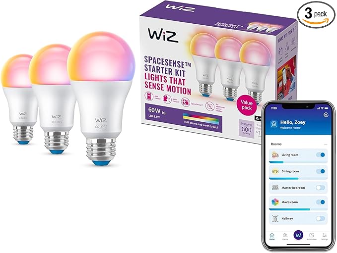 WiZ Connected Smart Light Bulbs, Sunset to Sunrise Automation + Motion by WiZConnectedLighting