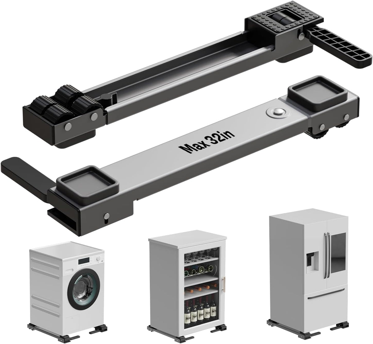 KVRG Appliance Rollers Heavy Duty, Newest Extendable Appliance Sliders