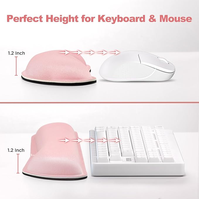 Gimars Upgrade Cleanable PU Leather Keyboard Wrist Pillow Rest Pad, Enlarge - Image 5