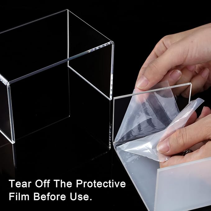Chuangdi 2 Sets Acrylic Display Risers, Product Stand, Jewelry Display Riser - Image 3