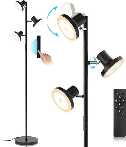 SIBRILLE 36W LED Tree Floor Lamp, Modern Dimmable Standing Lamp by SIBRILLE