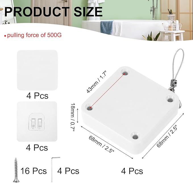 MECCANIXITY Punch-Free 500g Automatic Sliding Screen Door Closer - Image 2