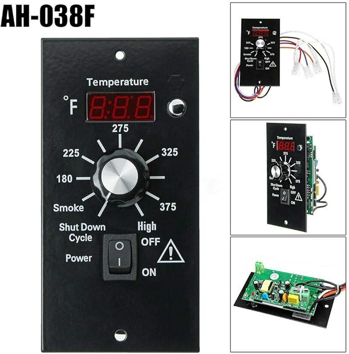 Digital Thermostat Controller, LED Display Temperature Control Panel Barbecue - Image 5