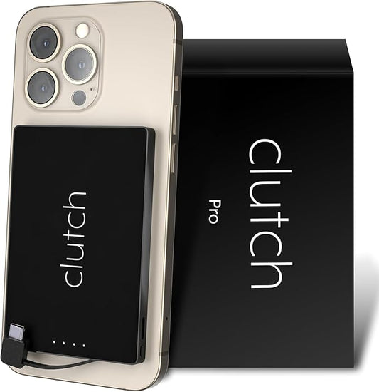 Clutch - Pro USB-C Portable Charger - Compatible - Power Bank Magnetic Battery by ClutchCharger