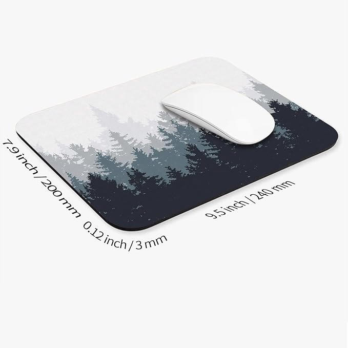 Armanza Square Mouse Pad Forest, Personalized Premium-Textured Custom Mouse Mat - Image 2