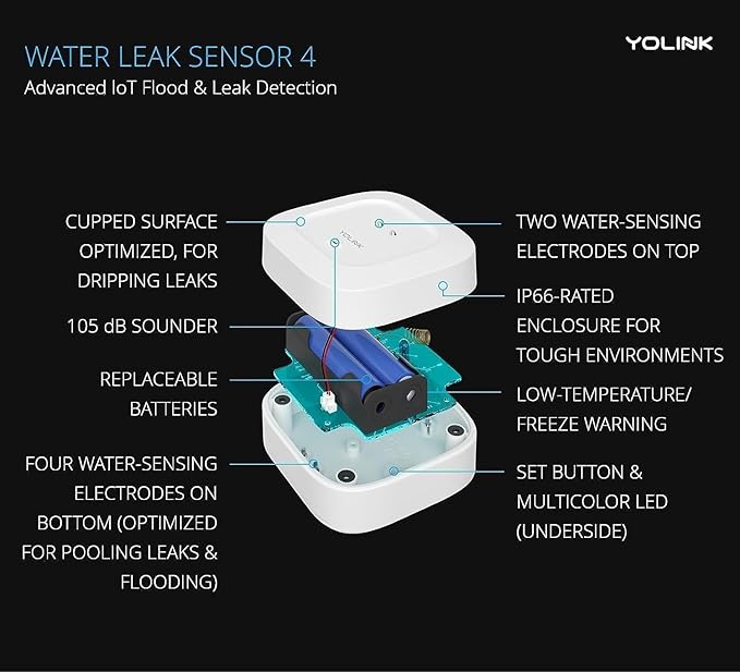YoLink Smart Home Starter Kit: SpeakerHub & Water Leak Sensor 4 - Image 3