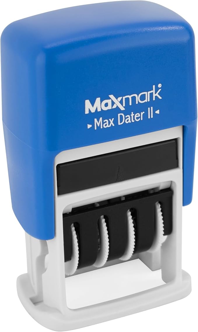 MaxMark Self-Inking Rubber Date Office Stamp - Image 2