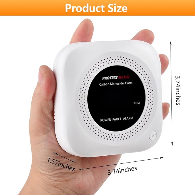 Carbon Monoxide Detectors, 2 Pack Protectmeter Portable Carbon Monoxide - Image 2
