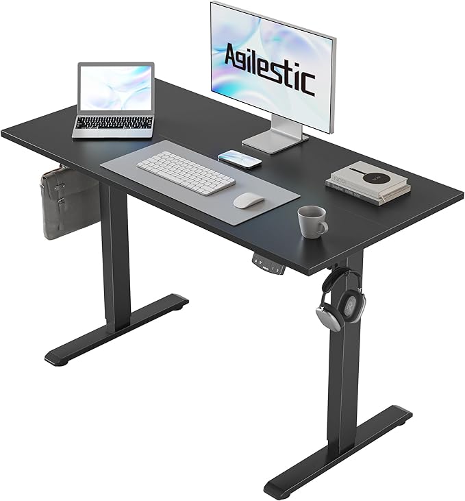 Agilestic Electric Standing Desk 40 x 24 Inches, Height Adjustable Desk by Agilestic