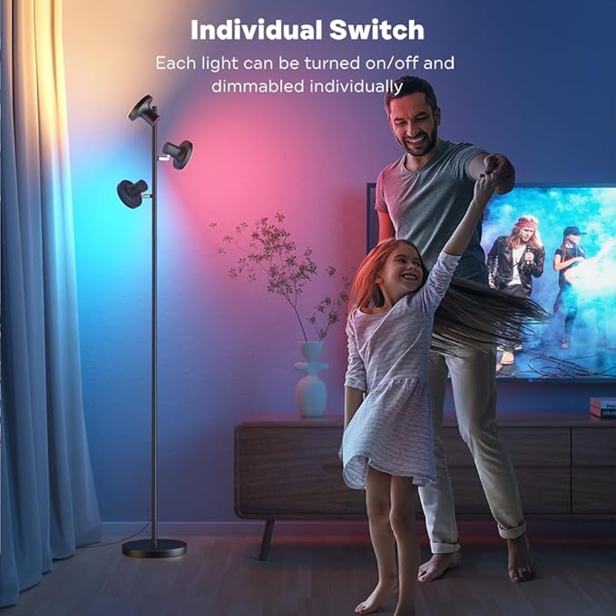 SIBRILLE RGB Floor Lamp, 36W Bright LED Standing Lamp - Image 3