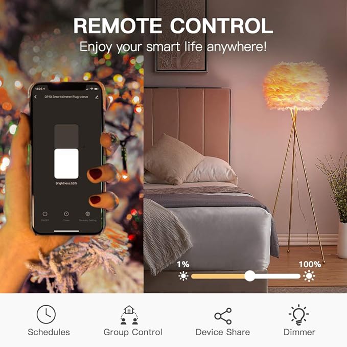 TREATLIFE Smart Dimmer Plug Outdoor Smart Plug Works - Image 5