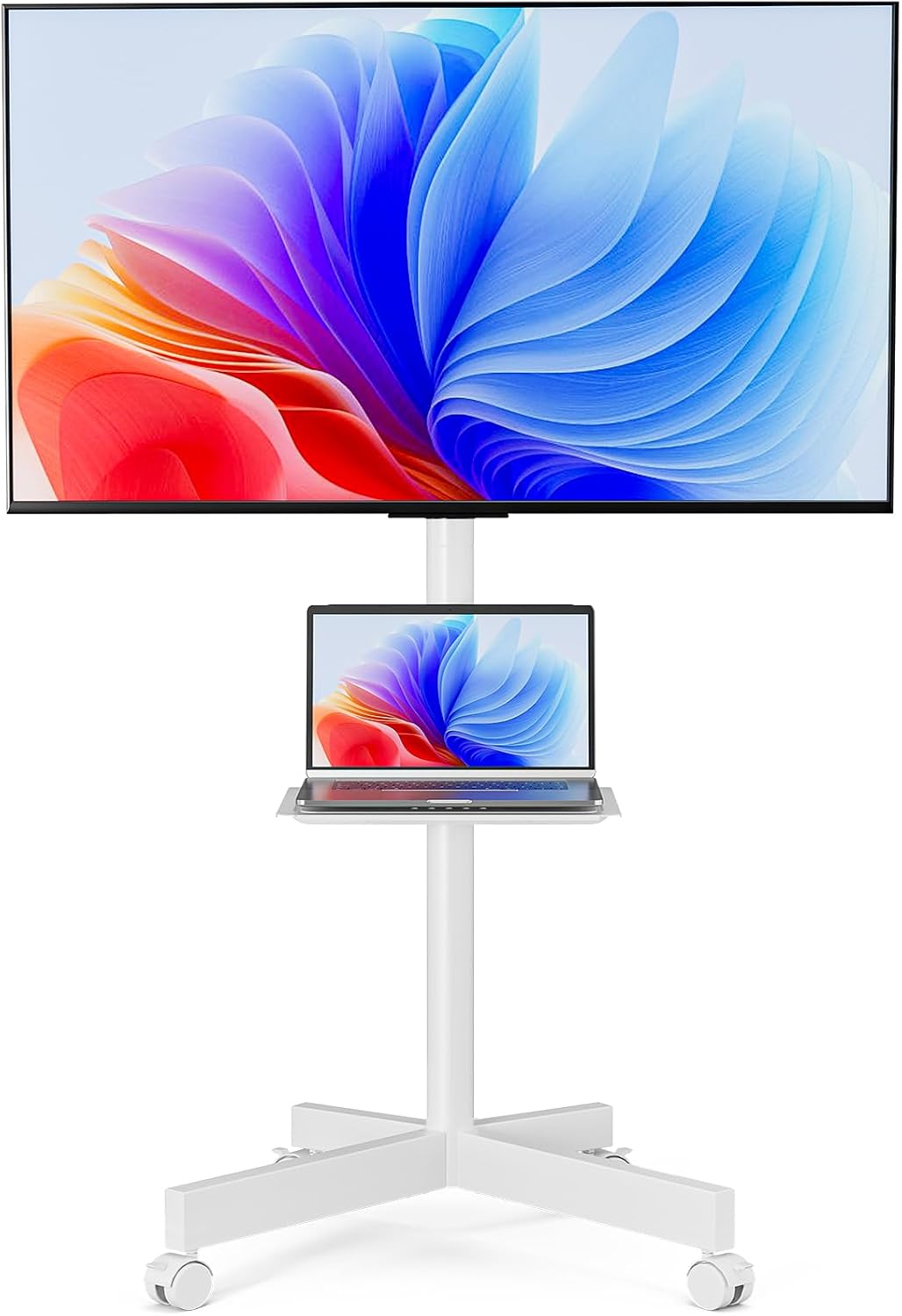 HOLMAXD Mobile TV Stand for 23-65 Inch LCD LED Flat/Curved Panel Screen TVs