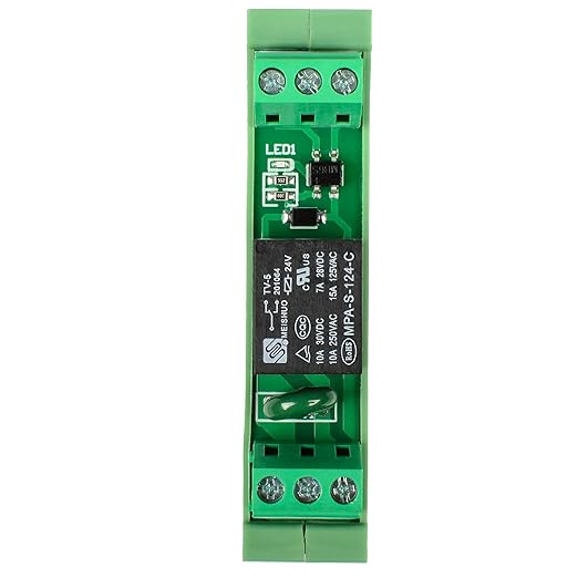 GUETNEU Relay Board, Relay Module 1 Channel 1 SPDT DIN Rail Mount 24V DC/AC - Image 5