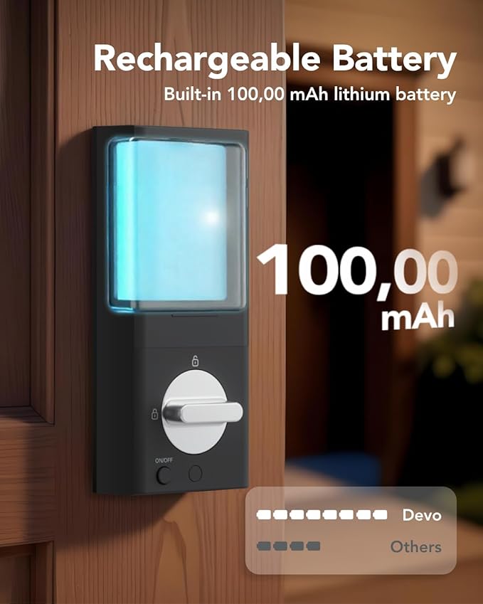 Devo G1 Video Smart Lock with Camera&Doorbell, 6-in-1 Keyless Entry Door Lock - Image 6