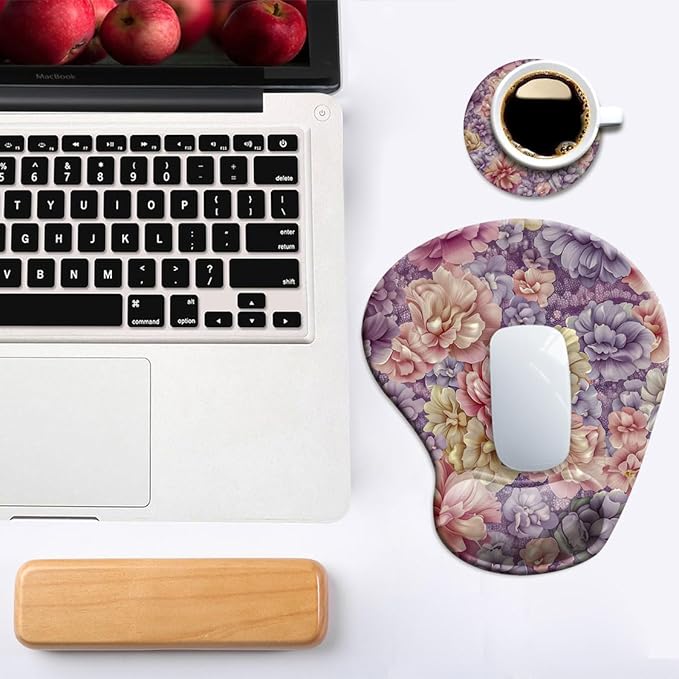 Ergonomic Mouse Pad with Wrist Support, Mouse Pad with Wrist Rest and Coaster - Image 6
