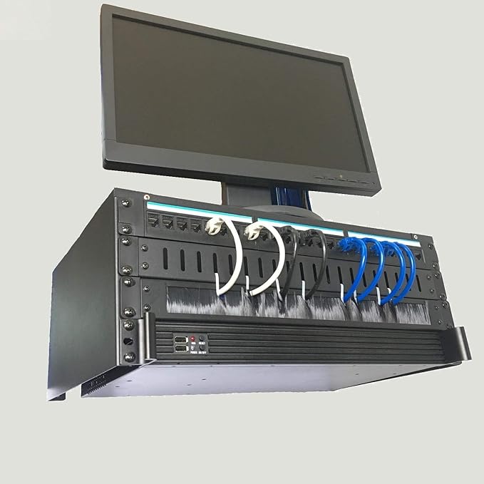 Jingchengmei 2 Pack-1U Brush Panel 19-inch Rack Mount Disassembled Cable - Image 6