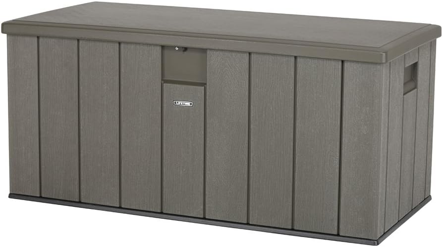 lifetime outdoor storage box, 150 gallon, main product view