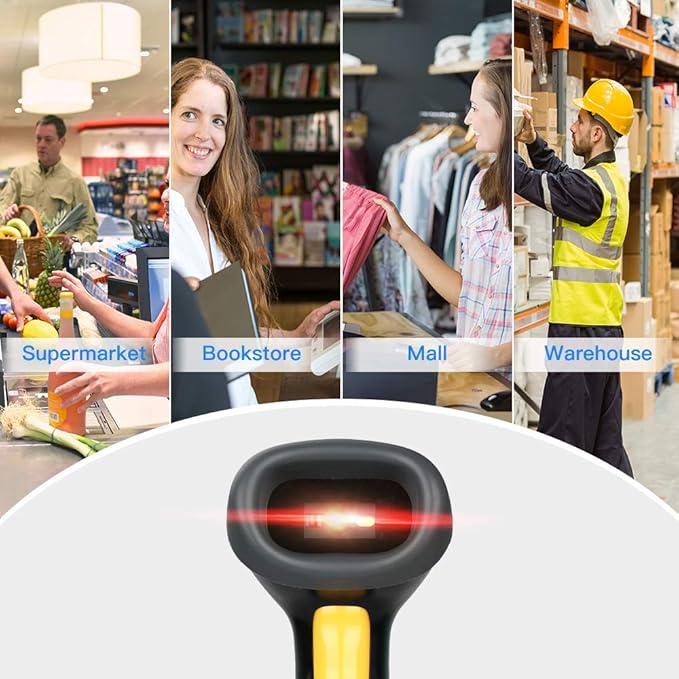 Eyoyo EYH2 Handheld USB 2D Barcode Scanner, Wired Automatic QR Code Scanner - Image 9