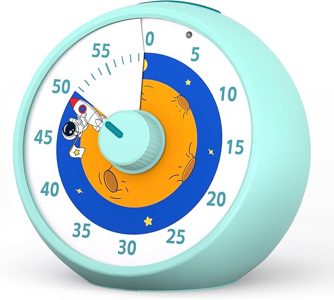Visual Timer for Kids, 60-Minute Countdown Timer for Classroom Office Kitchen by kieckysquirrel
