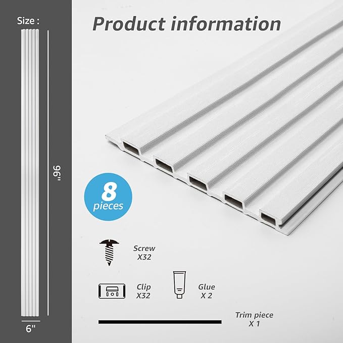 Art3d Slat Wall Panels, WPC Soundproof 3D Wall Paneling - Image 6