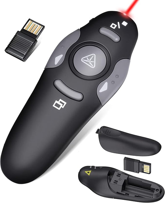 Wireless Presentation Clicker for PowerPoint Presentations, USB Dongle by CLIKBUTM%C2%AE