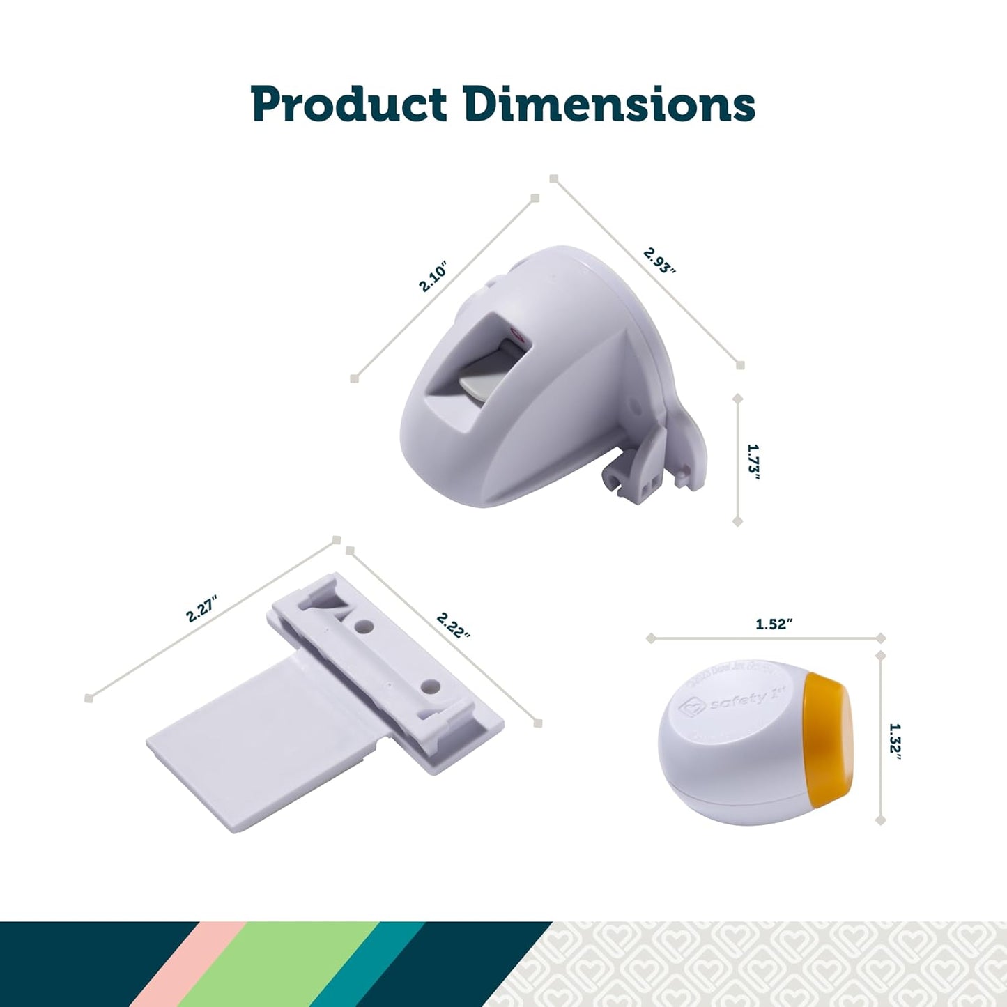 Safety 1st Secure-to-Explore Adhesive Magnetic Lock Keys, 2 Extra Keys, White