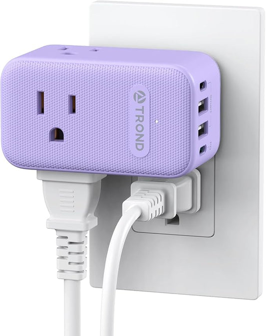 TROND Multi Plug Wall Outlet, 3 AC Outlet Extender by TRONDOfficial