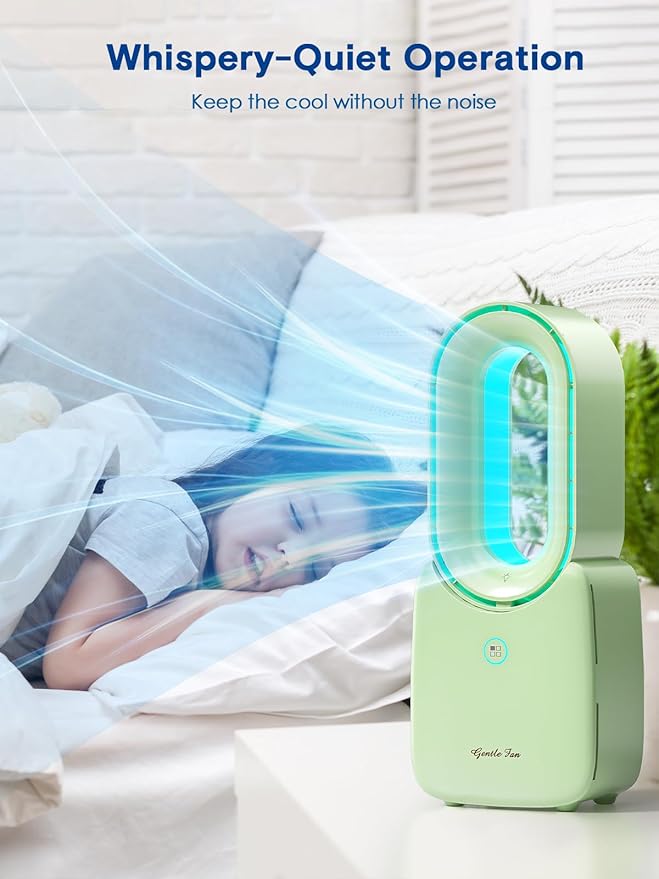 let'me Desk Fan, 11.8 Inch Portable Bladeless Fan Small Personal Cooling Fan - Image 9