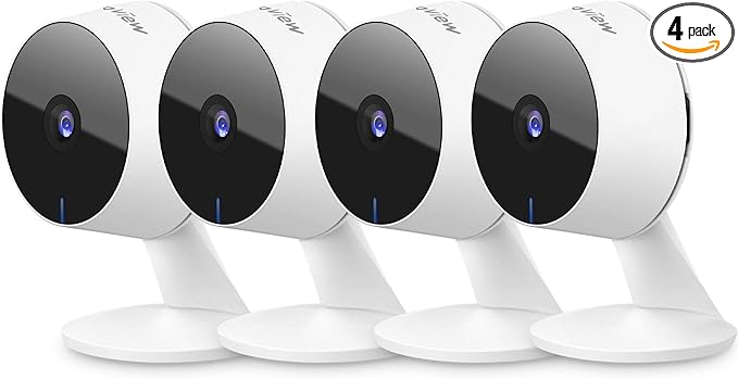 LaView Security Cameras 4pcs, Home Security Camera Indoor 1080P, Wi-Fi Cameras by LaView