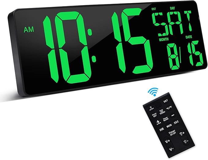 XREXS Large Digital Wall Clock by XREXS