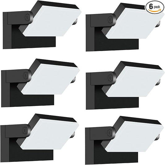 ledmo Outdoor LED Flood Lights - 60W Black 360 Adjustable Head Exterior by LEDMO