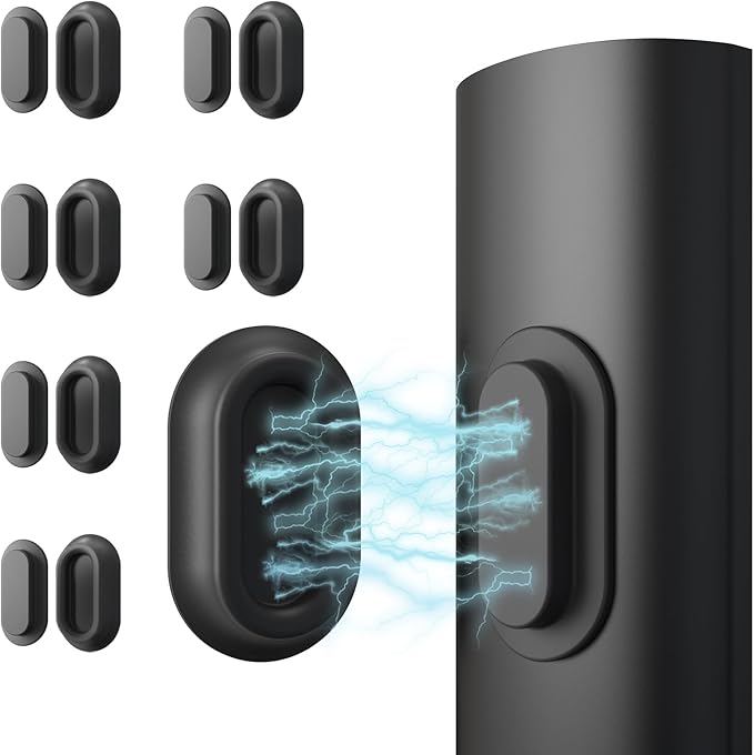 Vaszu Magnetic Remote Control Holder Self-Adhesive Wall Mount, 6 Pack Upgraded by Vaszu