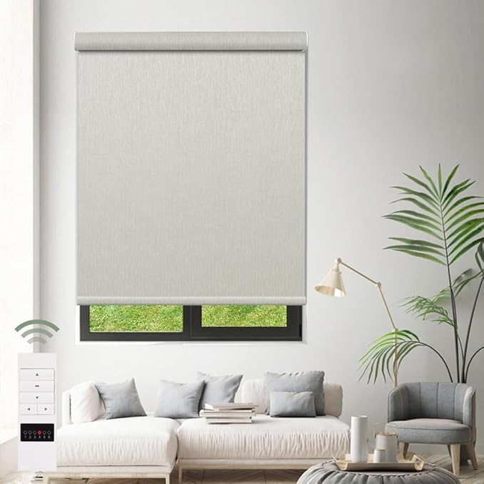 Zshine Motorized Blackout Window Blinds Customize Width Remote Control Wireless - Image 6