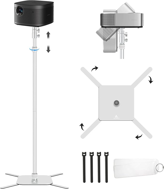Projector Mount, Height Adjustable 19.5" to 47.5", Space-Saving, Heavy-Duty by Ailight