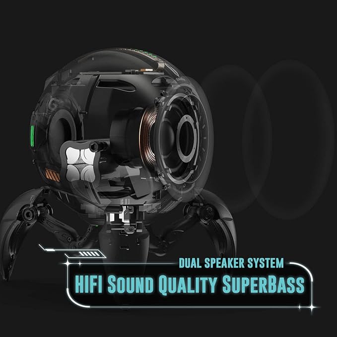 GravaStar Mars Pro Bluetooth Speaker, Deep Bass Loud Stereo Sound, 15H Playtime - Image 3