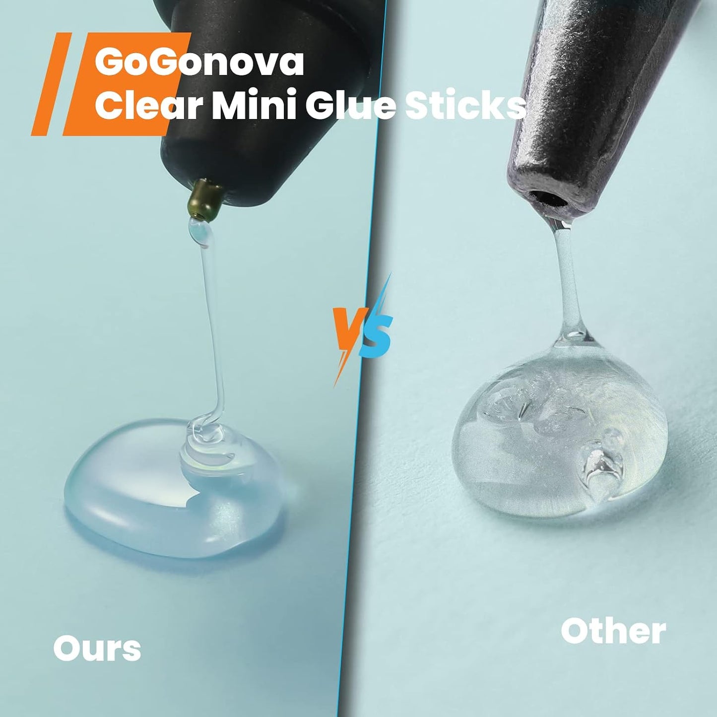 GoGonova Mini Glue Gun Sticks, 200 Pack Clear Hot Melt Adhesive Sticks | 0.27" Diameter, 4" Long, 7mm x 100mm, Compatible with Most Mini Glue Guns, for DIY Crafts & Home Repair Projects