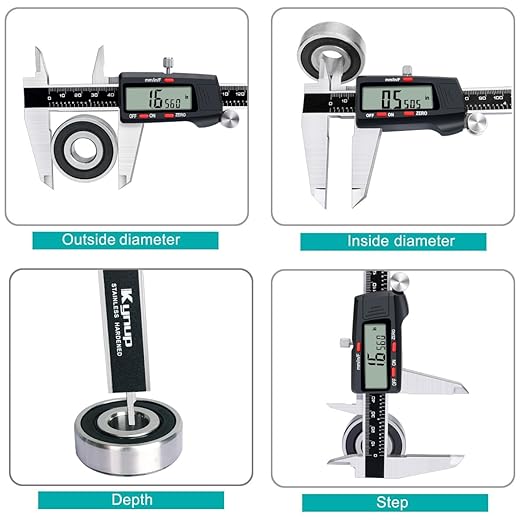 Kynup Digital Caliper, 8 Inch Micrometer Caliper Tool, Vernier Caliper - Image 3