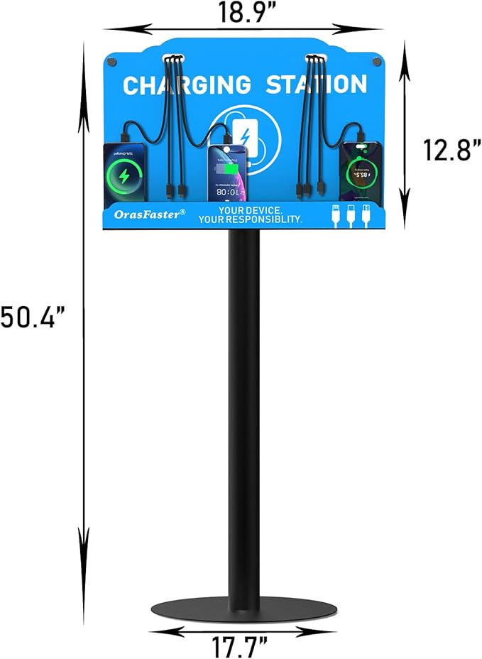 Orasfaster Floor Standing Cell Phone Charging Station Multi-Device Station - Image 2