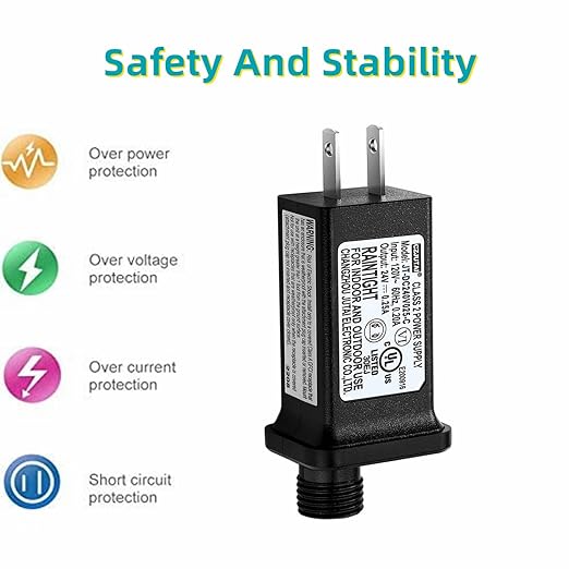Replacement 24V 0.25A LED Transformer Model JT-DC240V025-C Class 2 Power Supply - Image 2