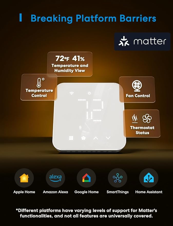 meross Smart Thermostat for Home, WiFi Thermostat Works - Image 3