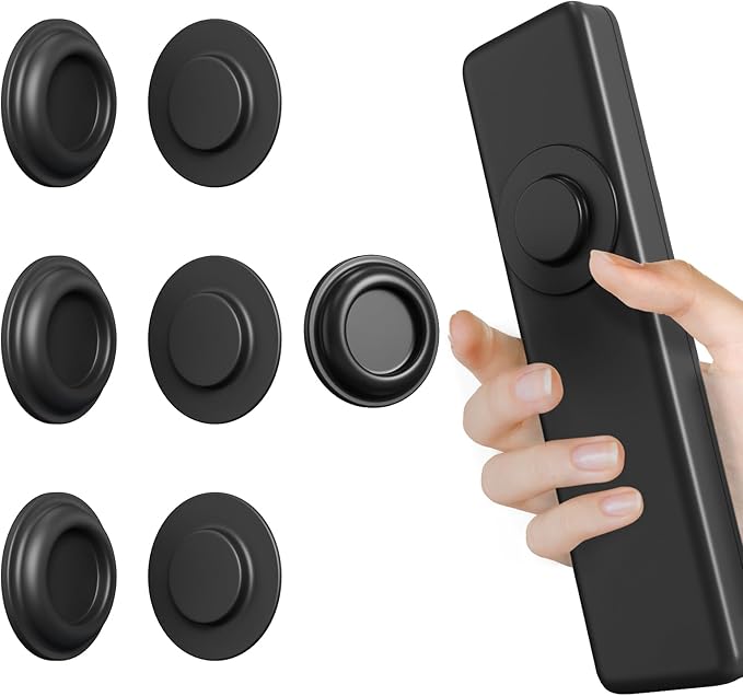 Vaszu Remote Control Holder Magnetic Wall Mount Self-Adhesive, 6 Pack Upgraded by Vaszu