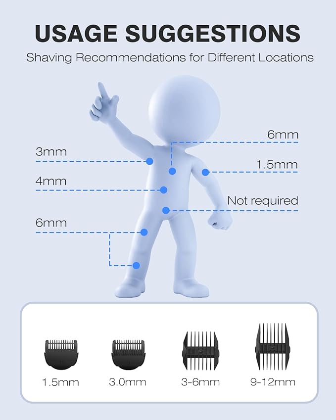 MANSPOT Manscape Hair Finishing Trimmers, Pubic Hair Trimmer - Image 7