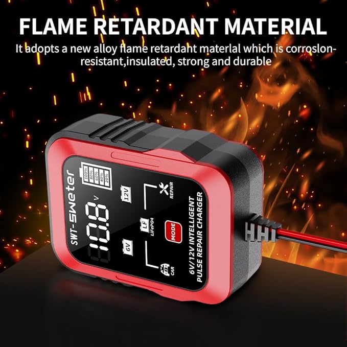 1.5A 6V/12V Smart Battery Charger – Automatic Maintainer, Trickle Charger & - Image 8